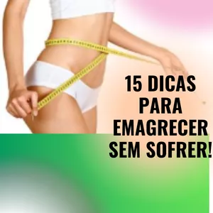 Imagem de capa para o Ebook 15 dicas para emagrecer sem sofre!