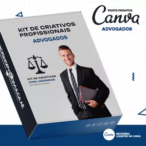 Imagem de capa para o Curso online Kit de Social Media – Posts Prontos para Advogados e Escritório de Advocacia no Canva com Legendas + Mega Pack Divulga Aê