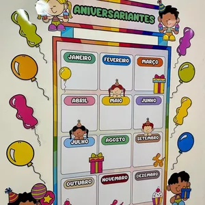 Imagem de capa para o Ebook Painel Aniversariantes - Kit Kids Escolar