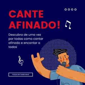 Imagem de capa para o Ebook Cantando Afinado
