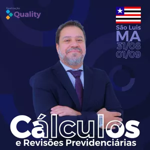 Imagem de capa para o Evento presencial Curso Calculo e Revisões Previdenciárias: Como analisar a revisão da vida toda?
