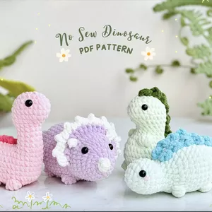 Imagen de portada para Ebook Lindo Patrón de Crochet de Dinosaurios