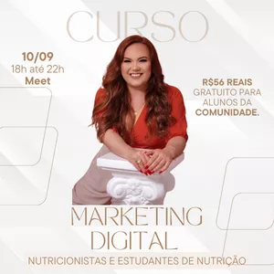 Imagem do curso MARGETING DIGITAL PARA NUTRICIONISTAS E ESTUDANTES DE NUTRIÇÃO