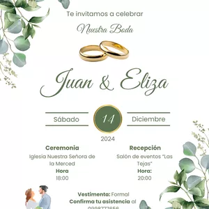 Imagen de portada para Ebook Invitación de Boda Nature / Nature Wedding Invitation