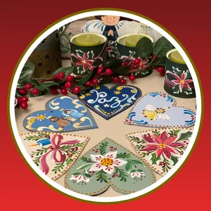 Imagem de capa para o Curso online Bauernmalerei: motivos natalinos