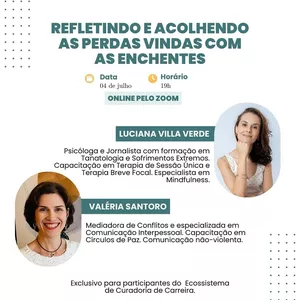 Imagem de capa para o Curso online Refletindo e acolhendo as perdas vindas das enchentes