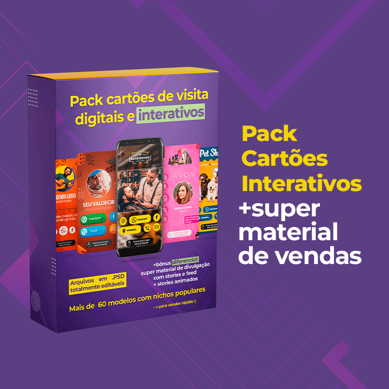 Imagem do curso Pack Cartões Interativos