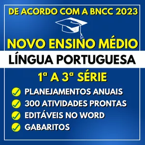 Imagem do curso LÍNGUA PORTUGUESA - Planejamentos e Atividades - Novo Ensino Médio 2023