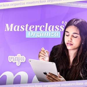 Imagem de capa para o Curso online Masterclass Organiza - Maju Abreu
