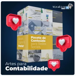 Imagem do curso Pack com 200 Artes de Redes Sociais para Contabilidade