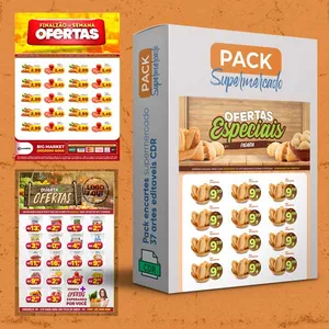 Imagem de capa para o Curso online encarte para supermercado editáveis CDR
