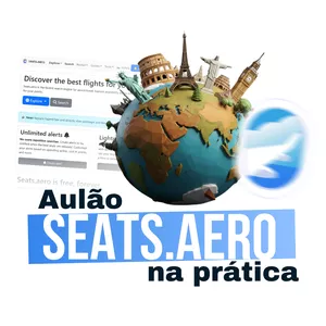 Imagem de capa para o Curso online AULÃO SEATS.AERO NA PRÁTICA