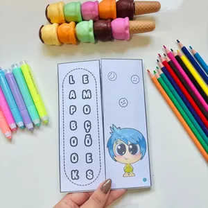 Imagem de capa para o Ebook LAPBOOK DAS EMOÇÕES NO TEMA: DIVERTIDAMENTE  EDUCA ARTE