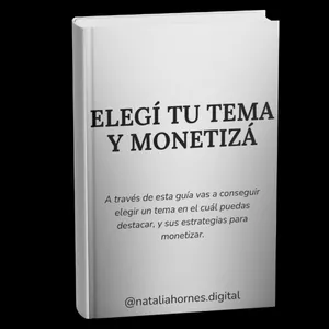 Imagen de portada para Ebook Elegí tu tema y monetiza