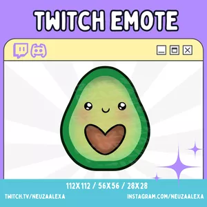 Imagem de capa para o Curso online Avocado Twitch Emote