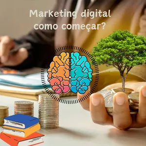 Imagem de capa para o Ebook Desvendando o Marketing Digital: Guia para Iniciantes