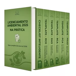 Imagem de capa para o Ebook Licenciamento Ambiental 2025 na prática. Guia completo da Nova Lei 15.190 + Templetes e checklists