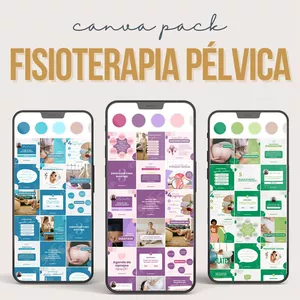Imagem de capa para o Curso online Pack Canva - Fisioterapia Pélvica