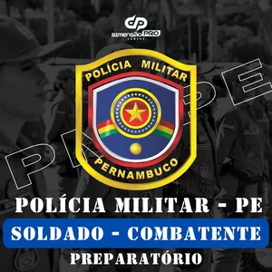 Imagem de capa para o Curso online Curso Preparatório para o Concurso da Policia Militar de Pernambuco (PMPE) - Soldado 