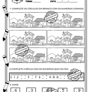 Imagem de capa para o Curso online Atividade: numerais antecessores e sucessores, sequência numérica e adição.