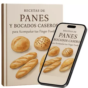 Imagen de portada para Ebook 🥖 Recetas de Panes y Bocados Caseros para Acompañar tus Bocaditos Gourmet