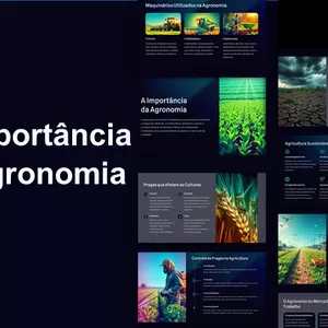 Imagem de capa para o Curso online Agronomia - Template de PowerPoint