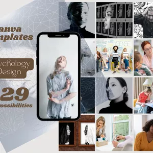 Cover image for Online course Canva Template psychology +29 possibilities