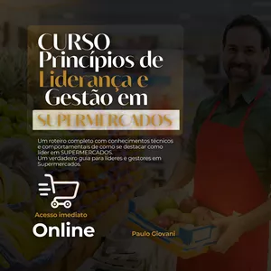 Imagem de capa para o Curso online Princípios de Liderança e Gestão em Supermercados