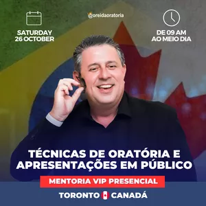 Imagem de capa para o Evento presencial Mentoria VIP Presencial em Toronto - Sábado (26/10) - de 09am às 12pm