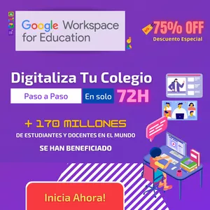 Imagen de portada para Curso online Digitaliza Tu Colegio Con Google Workspace For Education