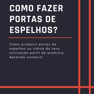 Imagem de capa para o Ebook como produzir portas de vidros