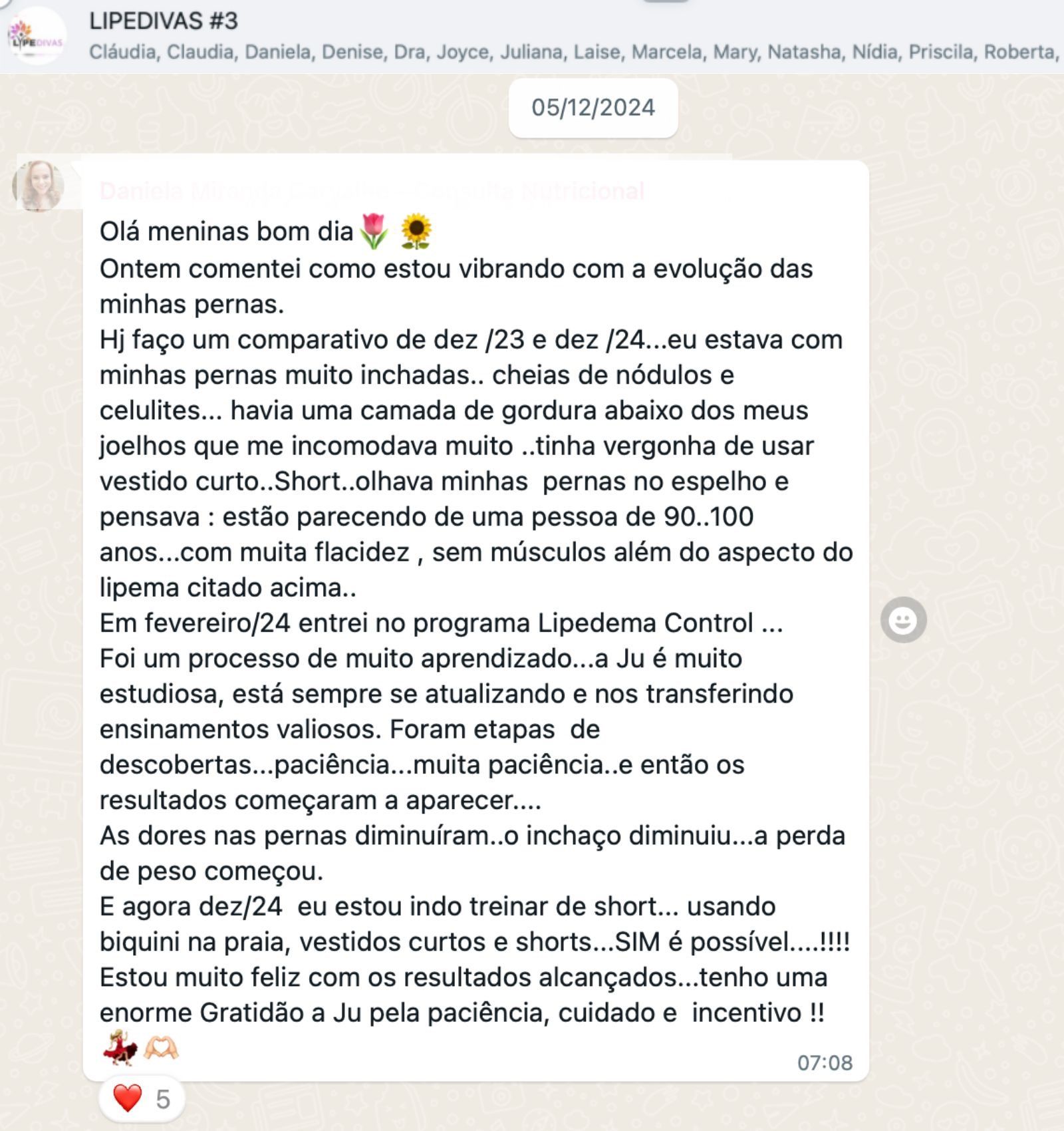 depoimento tratamento lipedema