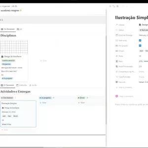 Imagem de capa para o Curso online Notion Academic Organizer - UFC (Black &amp; White)
