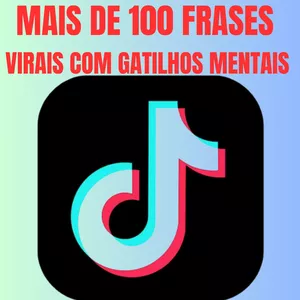 Imagem de capa para o Ebook 120 Frases Virais para Bombar no TikTok e Prender a Atenção do Seu Público