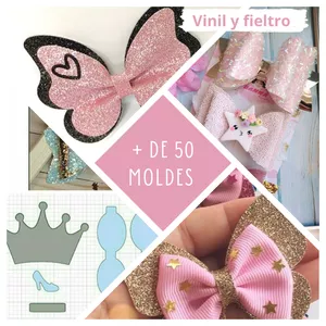 Imagen de portada para Ebook MOLDES LAZOS DE VINIL Y FIELTRO