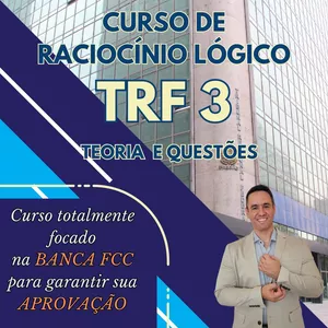 Imagem de capa para o Curso online TRF 3 Curso Online Raciocínio Lógico e Matemática (vídeo aulas)
