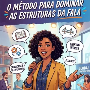 Imagem de capa para o Ebook Fale Inglês com Confiança: O Método para Dominar as Estruturas da Fala