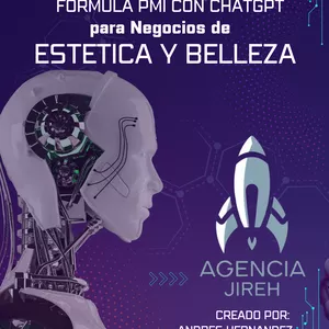 Imagen de portada para Curso online FORMULA PMI con ChatGPT para Negocios de Estetica y Belleza