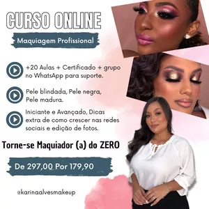 Imagem de Torne-se Um Maquiador(a) De Sucesso criado por Karina Alves Makeup na hotmart