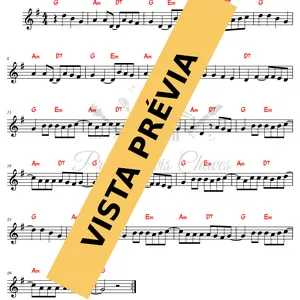 Imagem de capa para o Ebook 🎼 Dê um sorriso só - 1552 - Tutorial Partitura e Teclado Fácil