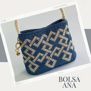 Bolsa Ana - Curso de Crochê por Sarah Oliveira Machado