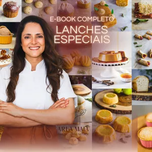 Imagem de capa para o Curso online EBOOK COMPLETO: LANCHES ESPECIAIS SEM GLÚTEN E VEGANOS 