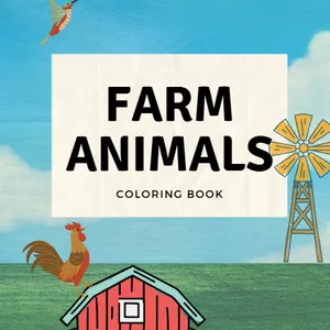Cover image for Online course Farm animals - Coloring book 