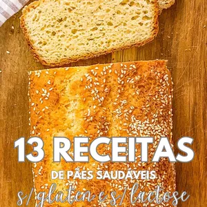 Imagem de capa para o Ebook 13 RECEITAS DE PÃES SAUDÁVEIS