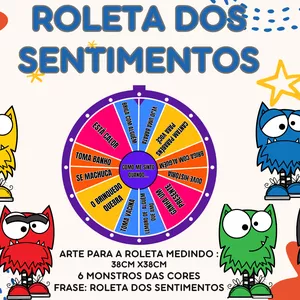 Imagem de capa para o Ebook Roleta dos sentimentos