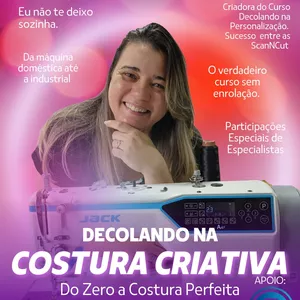 Imagem de capa para o Curso online Decolando na Costura Criativa 