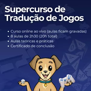 Imagem de capa para o Curso online Supercurso de localização de jogos digitais e analógicos