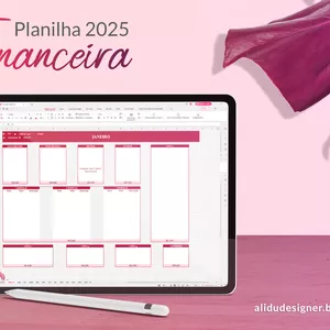 Imagem de capa para o Ebook Planilha Financeira 2025