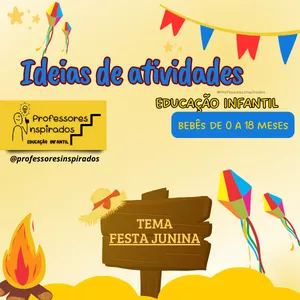 Imagem de capa para o Ebook Ideias de atividades para Berçário - Tema: Festa Junina