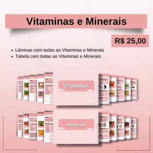 Imagem de capa para o Ebook Vitaminas e Minerais